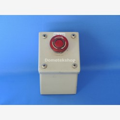 IDEC EMO button w. Hoffman enclosure